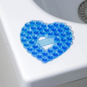 Мини-коврик для ванны «Сердце», 8×9 см, цвет МИКС Мини-коврик для ванны «Сердце», 8×9 см, цвет МИКС