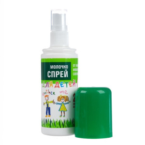 Молочко-спрей от комаров "Москилл", детское, с экстрактом ромашки, 100 мл Молочко-спрей от комаров "Москилл", детское, с экстрактом ромашки, 100 мл