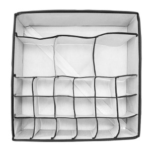 Мульти-органайзер для нижнего белья и аксессуаров Eco White, 18+3+1 секция, 30х30х11 см Мульти-органайзер для нижнего белья и аксессуаров Eco White, 18+3+1 секция, 30х30х11 см