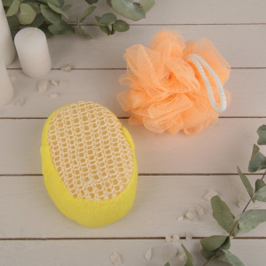 Набор банный, 2 предмета, цвет МИКС Набор банный, 2 предмета, цвет МИКС