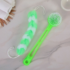 Набор банный, 2 предмета: мочалка, щётка банная, цвет МИКС Набор банный, 2 предмета: мочалка, щётка банная, цвет МИКС