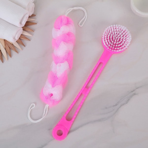 Набор банный, 2 предмета: мочалка, щётка банная, цвет МИКС Набор банный, 2 предмета: мочалка, щётка банная, цвет МИКС