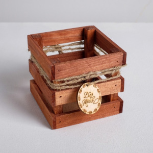 Набор деревянных ящиков 3в1, "От всего сердца", 20 х 20 х 13 - 15 х 15 х 11 см Набор деревянных ящиков 3в1, "От всего сердца", 20 х 20 х 13 - 15 х 15 х 11 см