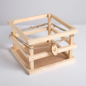 Набор деревянных ящиков 3в1, "От всего сердца", 20 х 20 х 13 - 15 х 15 х 11 см Набор деревянных ящиков 3в1, "От всего сердца", 20 х 20 х 13 - 15 х 15 х 11 см