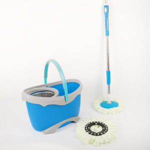Набор для уборки: ведро на ножках с металлической центрифугой 20 л, швабра, запасная насадка из микрофибры цвет МИКС Набор для уборки: ведро на ножках с металлической центрифугой 20 л, швабра, запасная насадка из микрофибры цвет МИКС