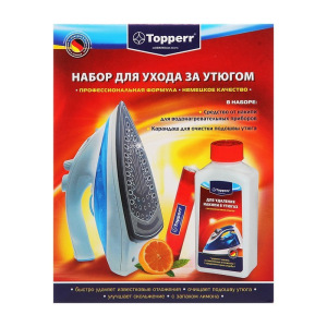 Набор для ухода за утюгом Topperr 2 предмета: ср-во+чист.карандаш Набор для ухода за утюгом Topperr 2 предмета: ср-во+чист.карандаш