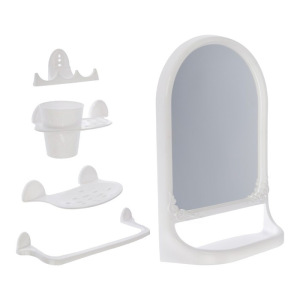 Набор для ванной комнаты "Aqua", цвет белый Набор для ванной комнаты "Aqua", цвет белый