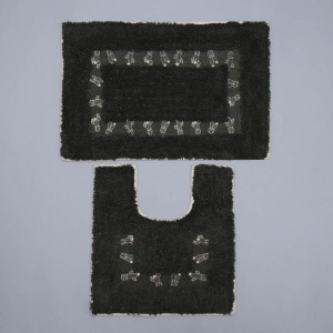 Набор ковриков для ванны и туалета Доляна «Кактус», 2 шт: 40×40, 40×6 см0, 900 г/м2, 100% хлопок, цвет хвойный Набор ковриков для ванны и туалета Доляна «Кактус», 2 шт: 40×40, 40×6 см0, 900 г/м2, 100% хлопок, цвет хвойный