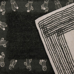 Набор ковриков для ванны и туалета Доляна «Кактус», 2 шт: 40×40, 40×6 см0, 900 г/м2, 100% хлопок, цвет хвойный Набор ковриков для ванны и туалета Доляна «Кактус», 2 шт: 40×40, 40×6 см0, 900 г/м2, 100% хлопок, цвет хвойный