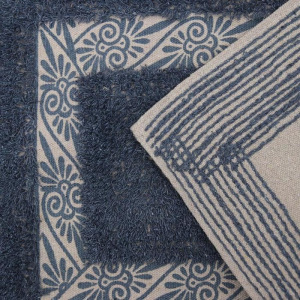 Набор ковриков для ванны и туалета Доляна «Вензель», 2 шт: 40×40, 40×60 см, 900 г/м2, 100% хлопок, цвет серый Набор ковриков для ванны и туалета Доляна «Вензель», 2 шт: 40×40, 40×60 см, 900 г/м2, 100% хлопок, цвет серый