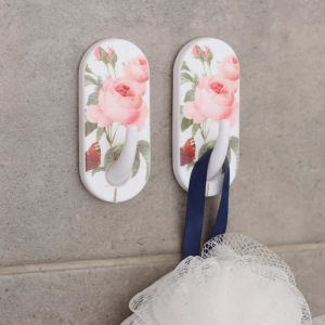 Набор крючков на липучке Доляна «Цветы», 2 шт, цвет и форма МИКС Набор крючков на липучке Доляна «Цветы», 2 шт, цвет и форма МИКС