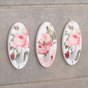 Набор крючков на липучке Доляна «Цветы», 3 шт, цвет МИКС Набор крючков на липучке Доляна «Цветы», 3 шт, цвет МИКС