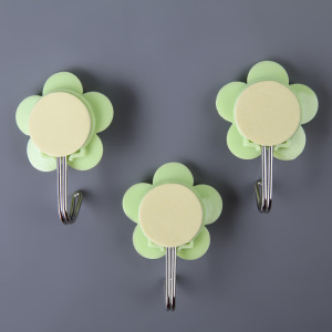 Набор крючков на липучке Доляна «Цветы», 3 шт, цвет МИКС Набор крючков на липучке Доляна «Цветы», 3 шт, цвет МИКС