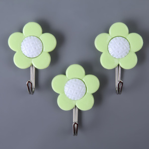 Набор крючков на липучке Доляна «Цветы», 3 шт, цвет МИКС Набор крючков на липучке Доляна «Цветы», 3 шт, цвет МИКС