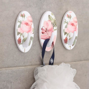 Набор крючков на липучке Доляна «Цветы», 3 шт, цвет МИКС Набор крючков на липучке Доляна «Цветы», 3 шт, цвет МИКС