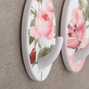 Набор крючков на липучке Доляна «Цветы», 3 шт, цвет МИКС Набор крючков на липучке Доляна «Цветы», 3 шт, цвет МИКС