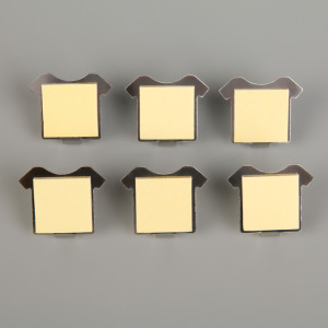 Набор крючков на липучке «Футболка», 6 шт, металлические Набор крючков на липучке «Футболка», 6 шт, металлические