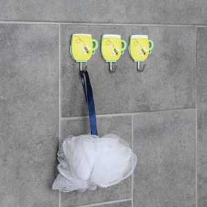 Набор крючков на липучке «Кружка», 3 шт, цвет МИКС Набор крючков на липучке «Кружка», 3 шт, цвет МИКС