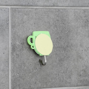 Набор крючков на липучке «Кружка», 3 шт, цвет МИКС Набор крючков на липучке «Кружка», 3 шт, цвет МИКС