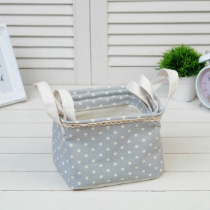 Набор мешочков 3в1 «Горошек» (12х16х10.5 см, 14х18х12 см, 16х20.5х14 см), хлопок, серый Набор мешочков 3в1 «Горошек» (12х16х10.5 см, 14х18х12 см, 16х20.5х14 см), хлопок, серый