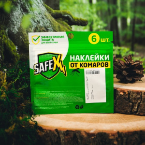 Наклейки антимоскитные SAFEX, №5, 6 шт. Наклейки антимоскитные SAFEX, №5, 6 шт.