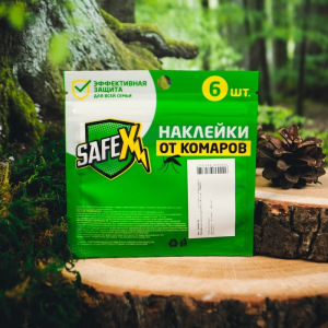 Наклейки антимоскитные SAFEX, №7, 6 шт. Наклейки антимоскитные SAFEX, №7, 6 шт.
