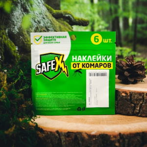 Наклейки антимоскитные SAFEX, №8, 6 шт. Наклейки антимоскитные SAFEX, №8, 6 шт.