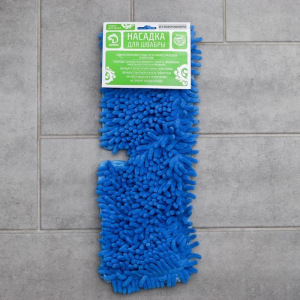 Насадка для плоской двусторонней швабры Доляна, 40×10 см, микрофибра, букли, цвет МИКС Насадка для плоской двусторонней швабры Доляна, 40×10 см, микрофибра, букли, цвет МИКС
