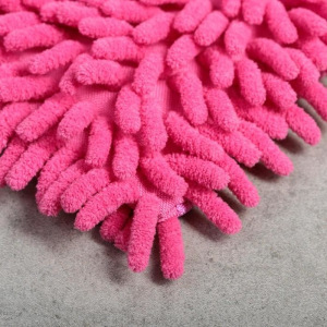 Насадка для плоской швабры «Синель», 43×13 см, микрофибра букли, цвет розовый Насадка для плоской швабры «Синель», 43×13 см, микрофибра букли, цвет розовый