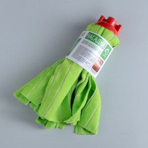 Насадка для швабры Доляна «Юбочка полоски», микрофибра, цвет МИКС Насадка для швабры Доляна «Юбочка полоски», микрофибра, цвет МИКС