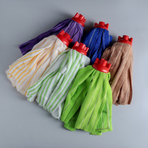 Насадка для швабры Доляна «Юбочка полоски», микрофибра, цвет МИКС Насадка для швабры Доляна «Юбочка полоски», микрофибра, цвет МИКС