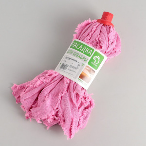 Насадка для швабры ленточная Доляна, микрофибра, 150 гр, цвет МИКС Насадка для швабры ленточная Доляна, микрофибра, 150 гр, цвет МИКС