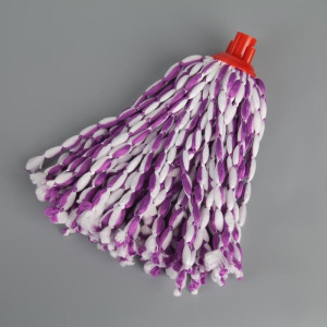 Насадка для швабры верёвочная Доляна, микрофибра, 100 гр, цвет МИКС Насадка для швабры верёвочная Доляна, микрофибра, 100 гр, цвет МИКС