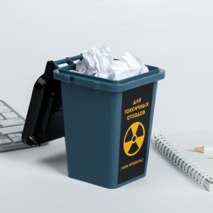 Настольное мусорное ведро «Для токсичных отходов», 12 × 9 см Настольное мусорное ведро «Для токсичных отходов», 12 × 9 см