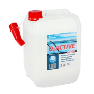 О2 ACTIVE, средство для дезинфекции воды бассейнов, 5 л О2 ACTIVE, средство для дезинфекции воды бассейнов, 5 л