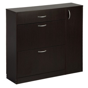 Обувница с дверью 1060х280х960 Венге темный Обувница с дверью 1060х280х960 Венге темный