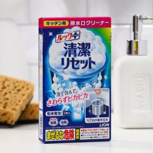 Очиститель для сеточки кухонной раковины, lion, с дезодорирующим эффектом 40 г * 2 Очиститель для сеточки кухонной раковины, lion, с дезодорирующим эффектом 40 г * 2