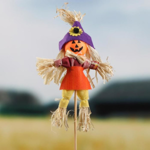 Огородное пугало «Тыква», h = 50 см, МИКС Огородное пугало «Тыква», h = 50 см, МИКС