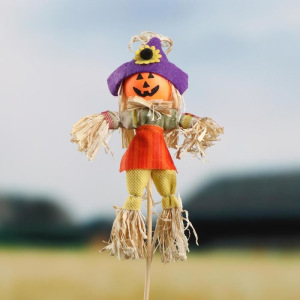 Огородное пугало «Тыква», h = 50 см, МИКС Огородное пугало «Тыква», h = 50 см, МИКС