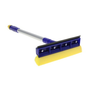 Окномойка с телескопической алюминиевой ручкой и сгоном Доляна, 20×8×50(80) см, поролон Окномойка с телескопической алюминиевой ручкой и сгоном Доляна, 20×8×50(80) см, поролон