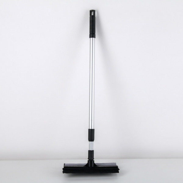 Окномойка с телескопической алюминиевой ручкой и сгоном Доляна, 25×8×60(97) см, поролон