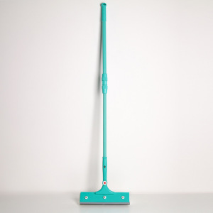 Окномойка с телескопической металлической ручкой Доляна, 28×77(116) см, поворотная головка, поролон, цвет голубой Окномойка с телескопической металлической ручкой Доляна, 28×77(116) см, поворотная головка, поролон, цвет голубой