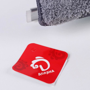 Окномойка с телескопической стальной ручкой и сгоном Доляна, 25×6×88(130) см, поворот насадки в двух плоскостях, микрофи Окномойка с телескопической стальной ручкой и сгоном Доляна, 25×6×88(130) см, поворот насадки в двух плоскостях, микрофи