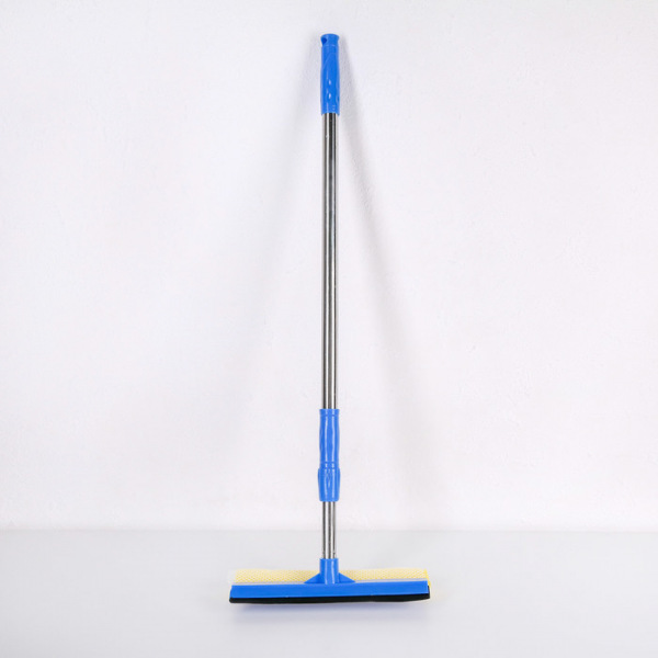 Окномойка с телескопической стальной ручкой и сгоном Доляна, 25×7×77(108) см, поролон