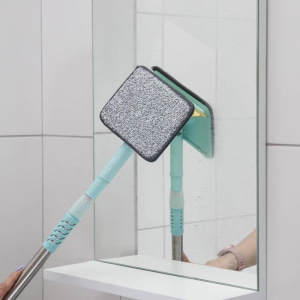 Окномойка со стальным телескопическим черенком, насадка микрофибра, водосгон силикон, 16×3,5×105 см Окномойка со стальным телескопическим черенком, насадка микрофибра, водосгон силикон, 16×3,5×105 см