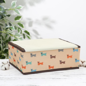 Органайзер для белья с крышкой «Собачки», 13 ячеек , 32,5×24×12 см Органайзер для белья с крышкой «Собачки», 13 ячеек , 32,5×24×12 см