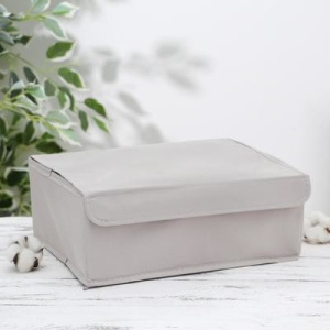 Органайзер для белья с крышкой «Тея», 13 ячеек , 32,5×24×12 см, цвет серый Органайзер для белья с крышкой «Тея», 13 ячеек , 32,5×24×12 см, цвет серый