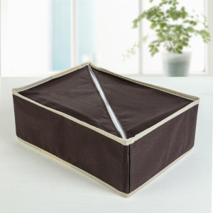 Органайзер для белья «Ваниль», 18 ячеек, 33×24×12 см, цвет коричнево-бежевый Органайзер для белья «Ваниль», 18 ячеек, 33×24×12 см, цвет коричнево-бежевый