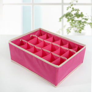 Органайзер для белья «Ваниль», 18 ячеек, 33×24×12 см, цвет розово-бежевый Органайзер для белья «Ваниль», 18 ячеек, 33×24×12 см, цвет розово-бежевый