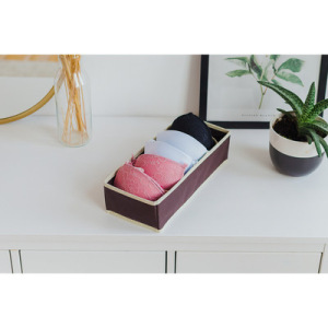 Органайзер для белья «Ваниль», 6 ячеек, 35×16×10 см, цвет коричневоо-бежевый Органайзер для белья «Ваниль», 6 ячеек, 35×16×10 см, цвет коричневоо-бежевый